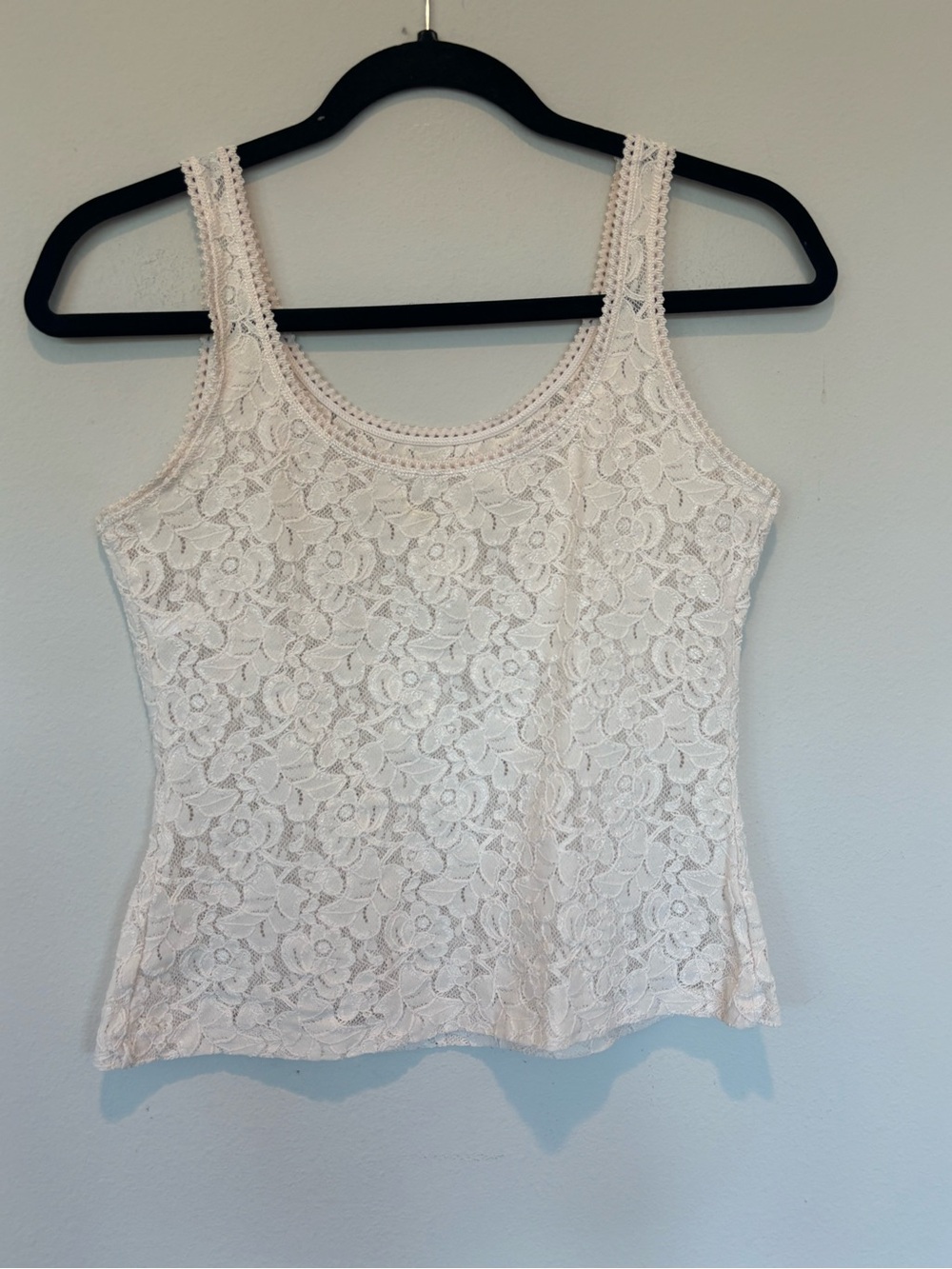 Marks & Spencer Cream Lace Scoop Neck Camisole
